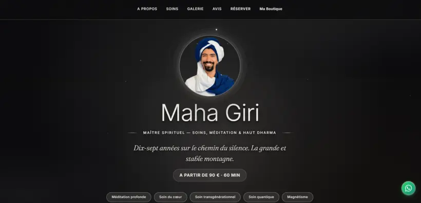 Vitrine Maha Giri — Giri Soins