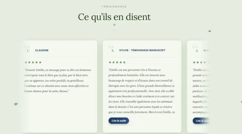 Témoignages — Giri Soins